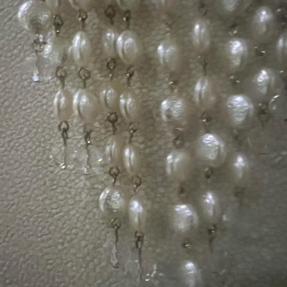 Besutiful Vintage Waterfall Pearl Drop Necklace - Picture 3 of 5